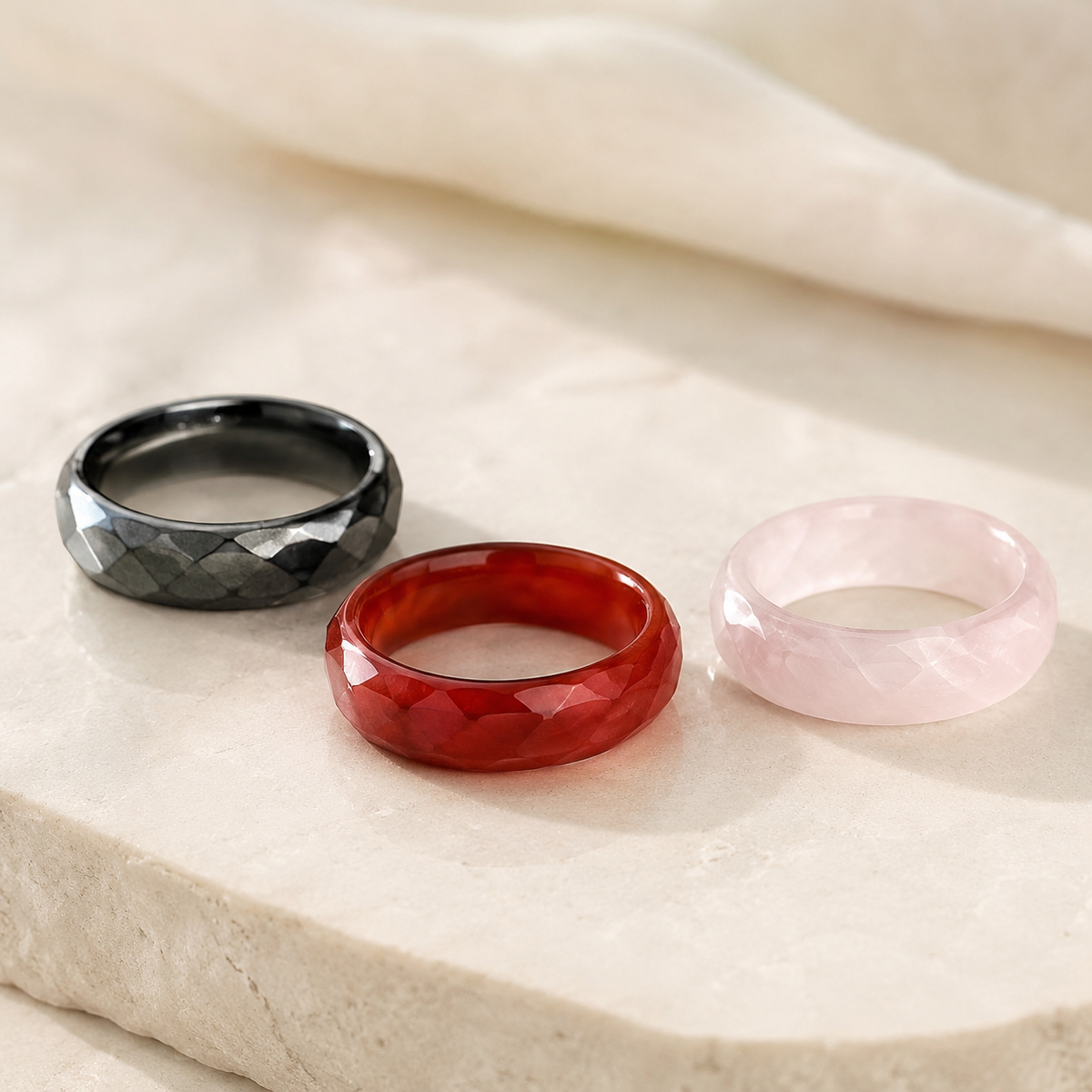 Crystal rings