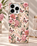 Tough MagSafe phone case- Pink Floral Butterfly 🌸🦋