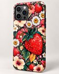 Tough MagSafe phone case- Strawberry Floral