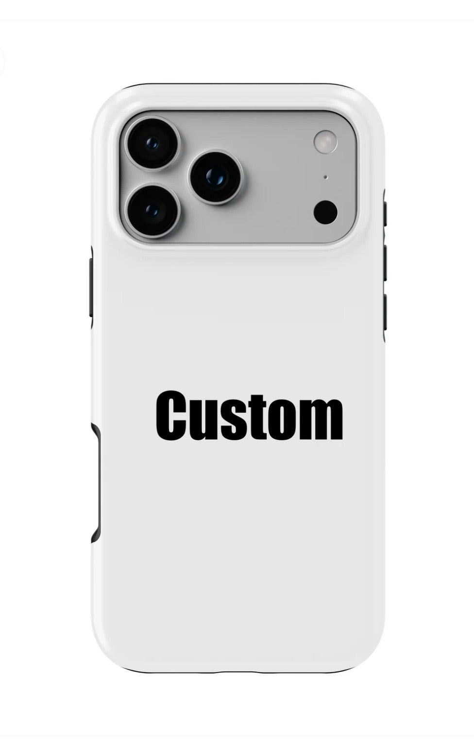 Custom Phone Case – Your Image on Top – Non-MagSafe Rubber Sides Protective Case – Personalized Photo Phone Cover