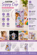 Sippy cup 💜 12 oz Babies Kids Sippy Cup – Premade Design
