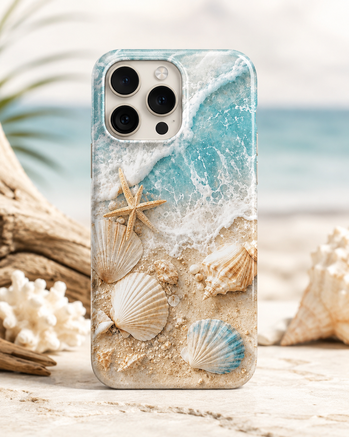 Tough MagSafe phone case Beach Seashell