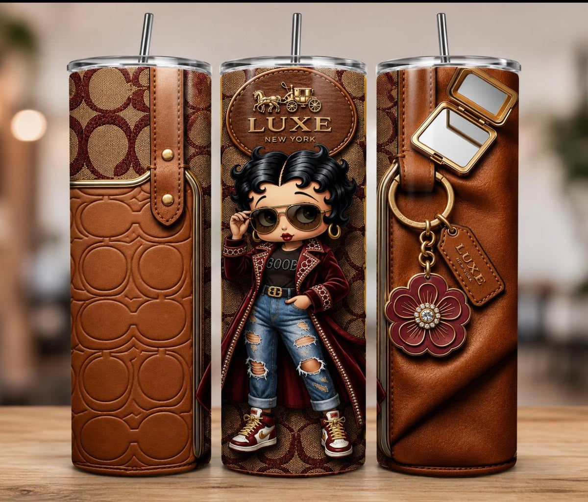 20 oz Luxe Fashion Skinny Tumbler 🤎✨
