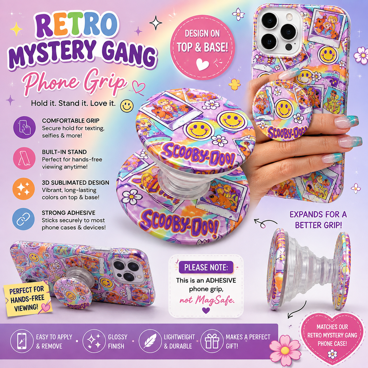 Phone Grip - 🌈 Retro Mystery Gang