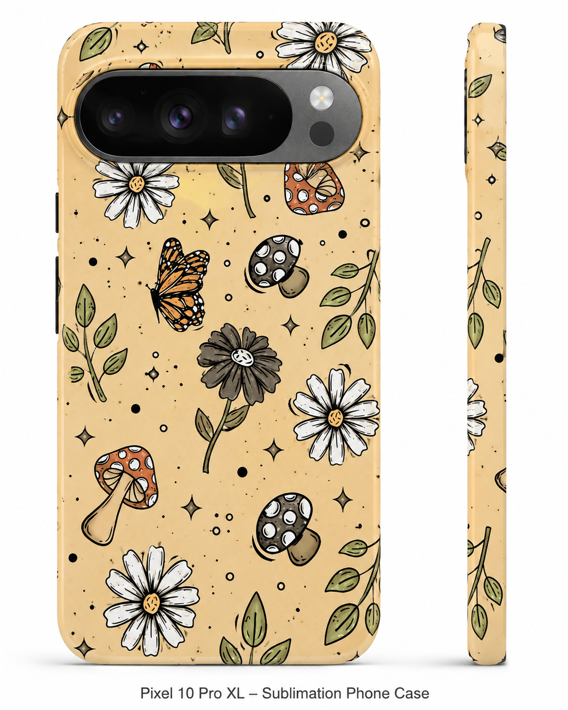 Tough MagSafe phone case 🌼 Cottagecore Mushroom & Daisy