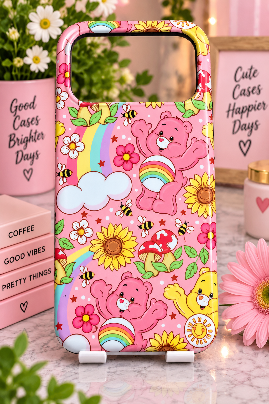 Tough MagSafe phone case- Sunflower rainbow Bear