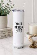 20 oz Bluetooth Speaker Skinny Tumbler | Custom Sublimation Tumbler | Personalized Gift | Your Design Here