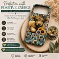 Highland Cow 3D Sublimated Phone
Case | Floral & Butterfly Design