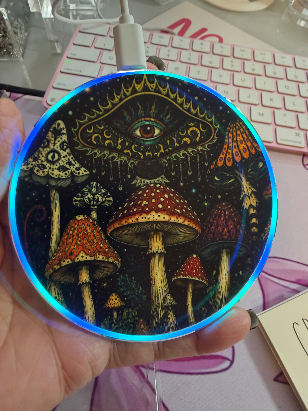 Mystical Mushroom Wireless Phone Charger