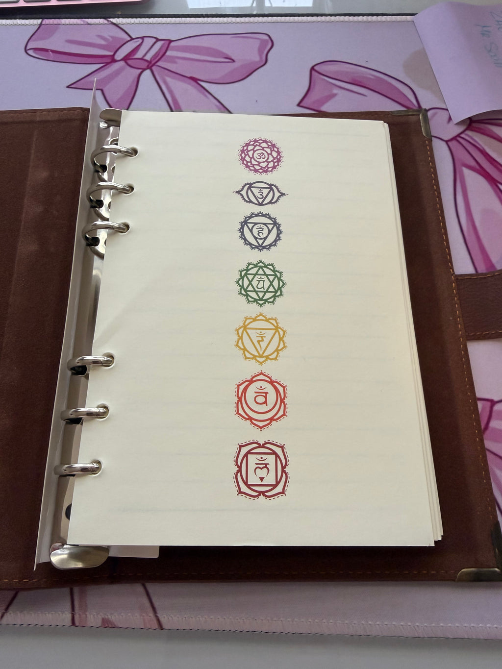 7 Chakra Leather Journal – Meditation, Manifestation & Mindfulness Notebook