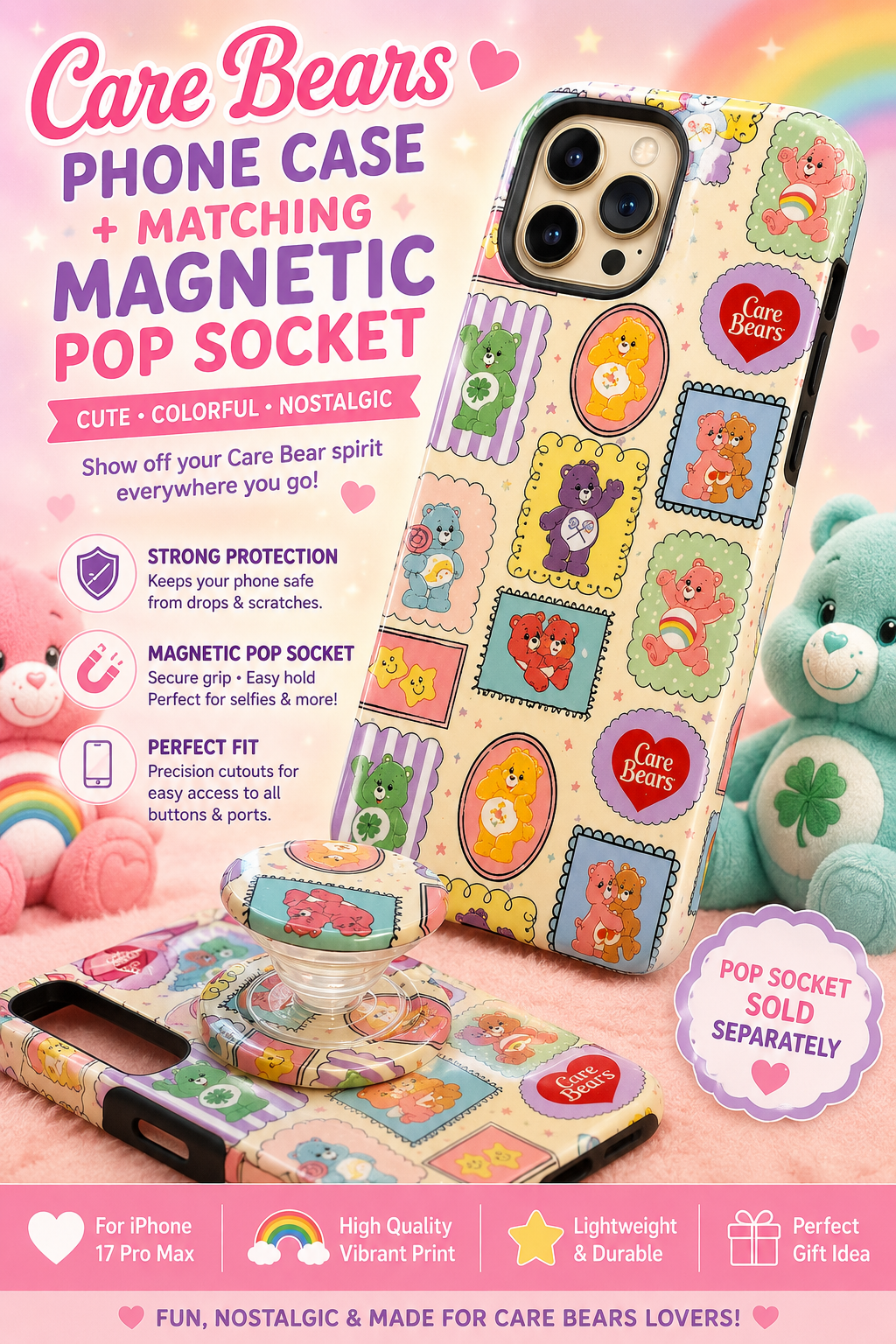 Care Bears Phone Case – Cute Nostalgic