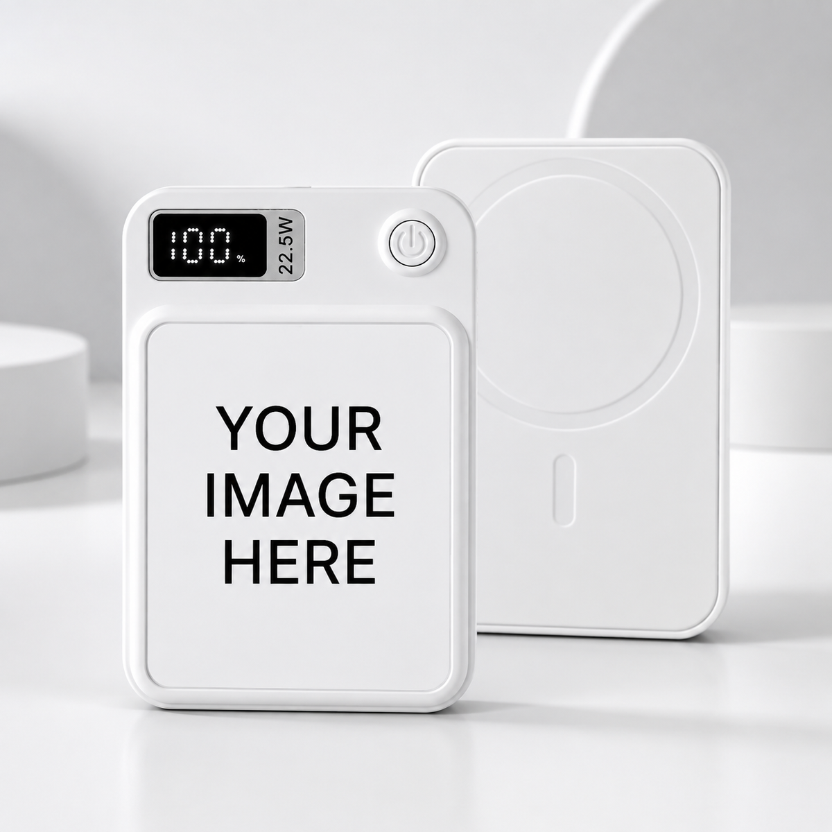 Power bank - Custom Photo Magnetic Wireless Power Bank – Personalized Portable Charger