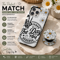 Have The Day You Deserve Phone Case | 3D Sublimation MagSafe Case | Daisy & Skeleton Hand Design