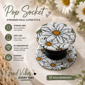 3D Sublimation Magnetic Phone Grip | Double-Sided Custom Pop Grip | Floral Phone Accessory