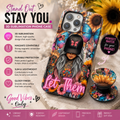 Let Them Phone Case | 3D Sublimation MagSafe Case | Butterfly Sunflower Tattoo Girl Design