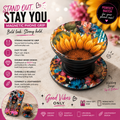 Let Them Magnetic Phone Grip | Double-Sided Sublimation Grip | Butterfly Sunflower Phone Accessory