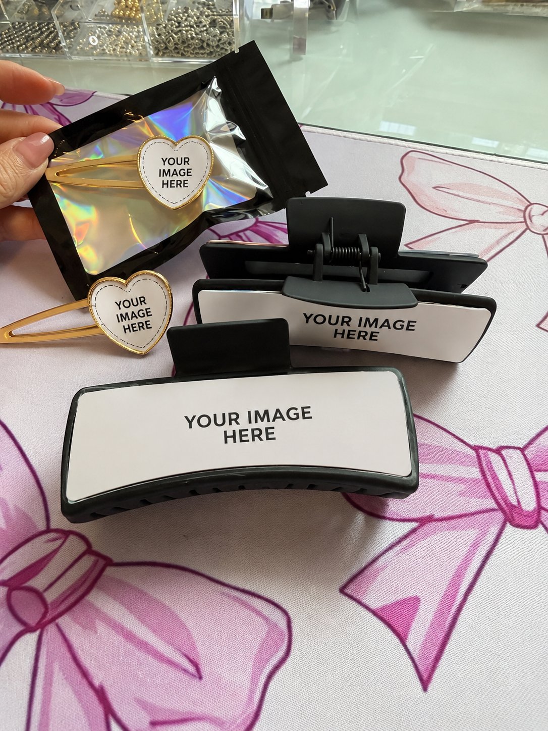 Custom Sublimated Hair Clips & Claw Clips