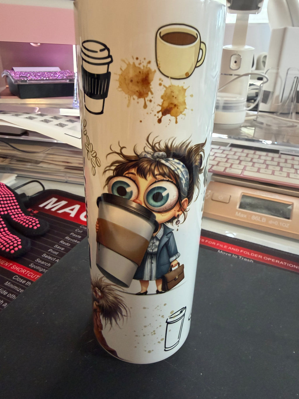 20 oz Coffee Lover Skinny Tumbler with Bluetooth Speaker