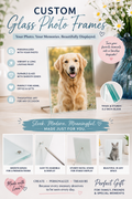💕 Custom Sublimated Glass Photo Frame – Personalized Photo Keepsake