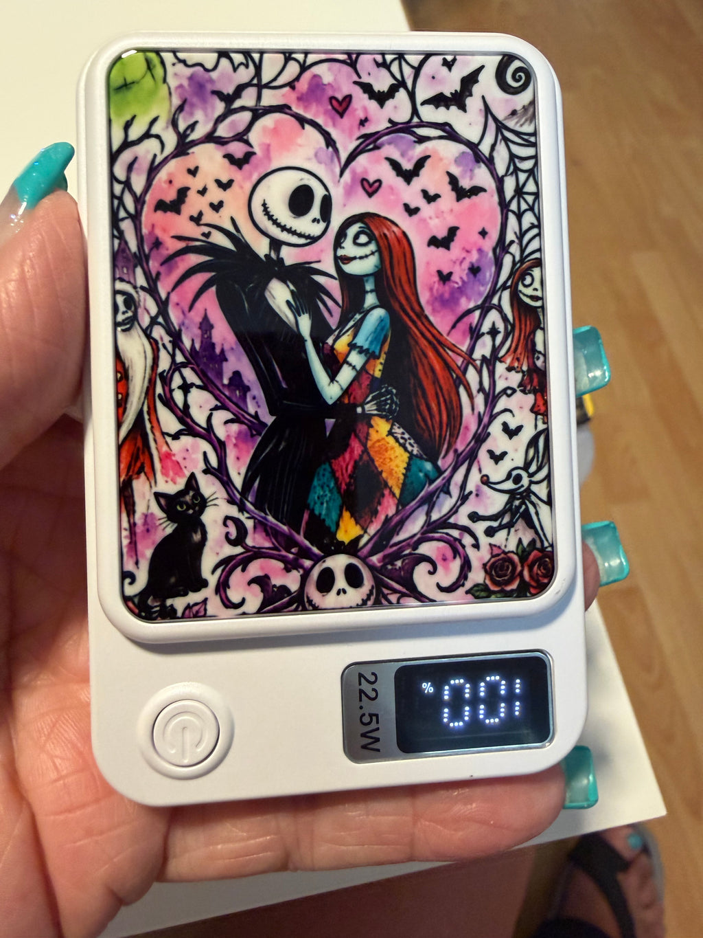 Power bank 🖤💗 Spooky Romance Magnetic Power Bank – 22.5W Fast Charging