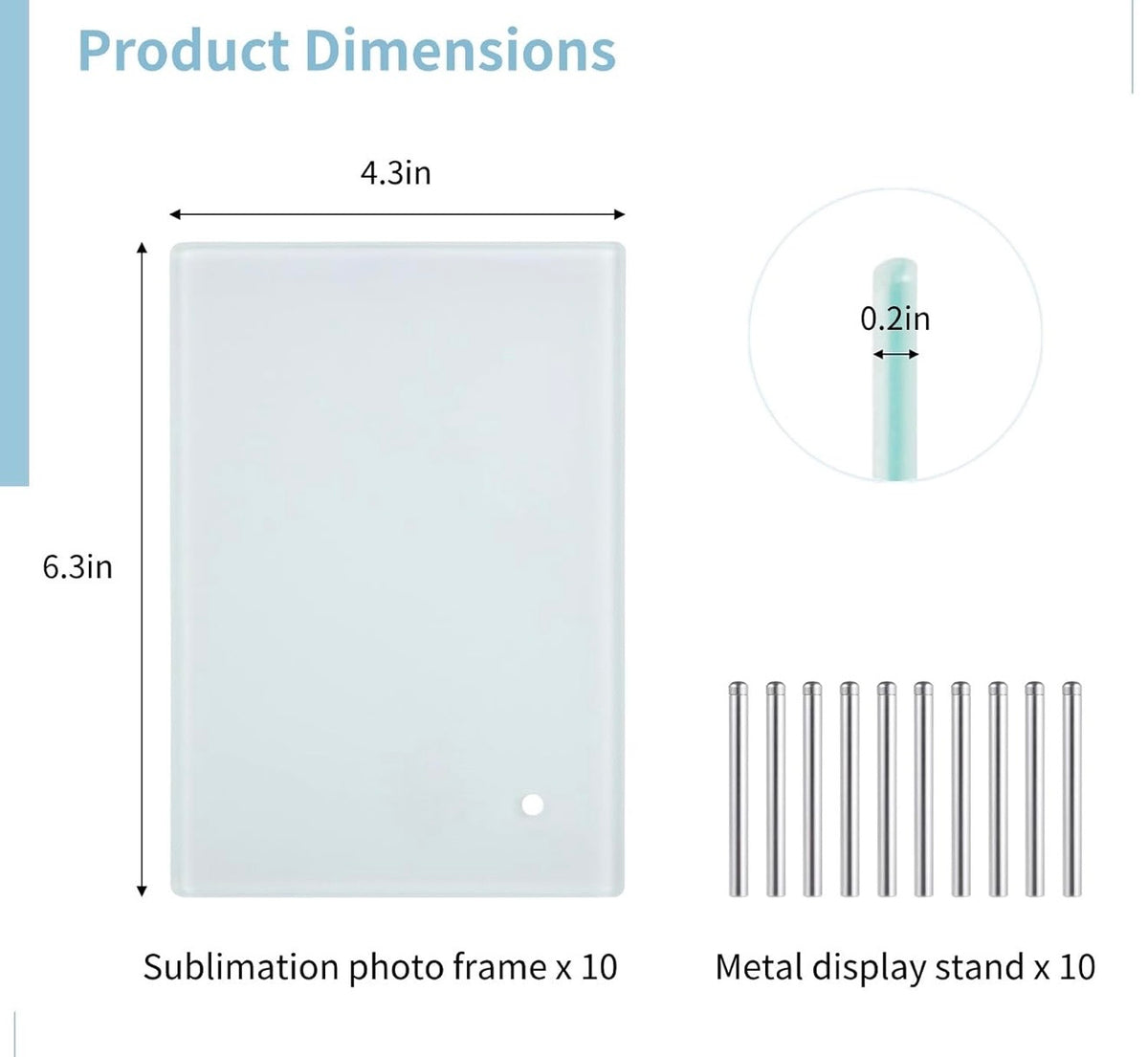 💕 Custom Sublimated Glass Photo Frame – Personalized Photo Keepsake