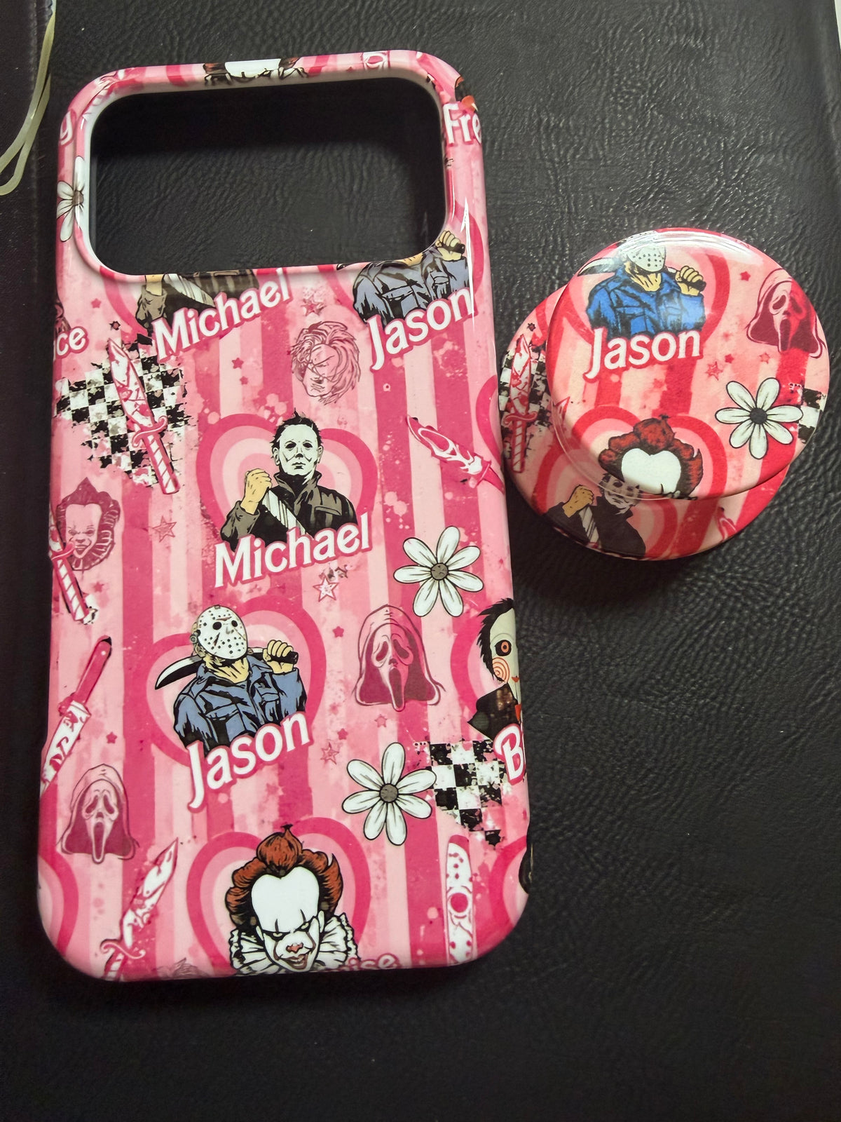 Phone Grip-💗 Pink Horror
