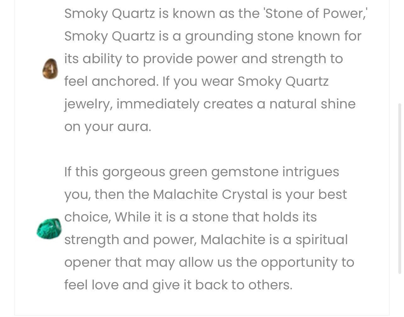 Smoky Quartz and  Malachite Bracelet • Grounding & Transformation Crystal Bracelet
