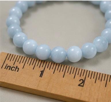Celestial Tide “8mm Aquamarine Crystal Bracelet”