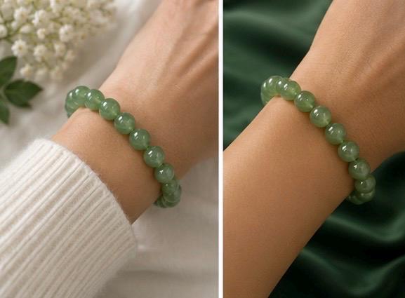Emerald Aura 8mm Green Aventurine Crystal Bracelet