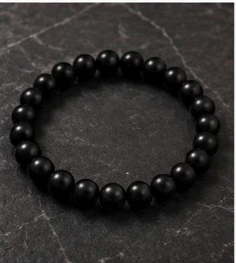 Midnight Shield  8mm Black Onyx Protection Bracelet