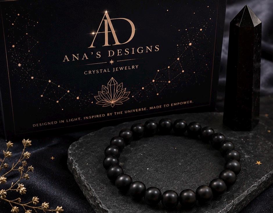 Midnight Shield  8mm Black Onyx Protection Bracelet