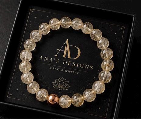 Solar Alchemy Citrine & Copper Energy Bracelet