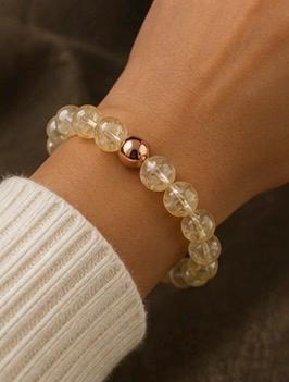 Solar Alchemy Citrine & Copper Energy Bracelet