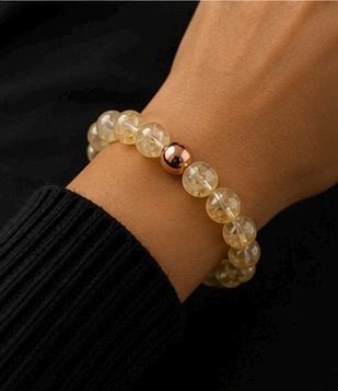 Solar Alchemy Citrine & Copper Energy Bracelet