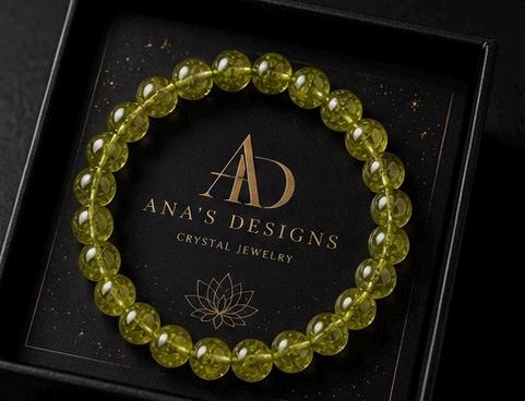 Verdant Light 8mm Peridot Crystal Bracelet