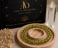 Verdant Light 8mm Peridot Crystal Bracelet