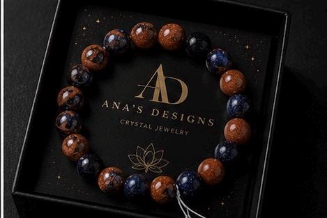 Starlit Ember Goldstone Crystal Bracelet Collection
