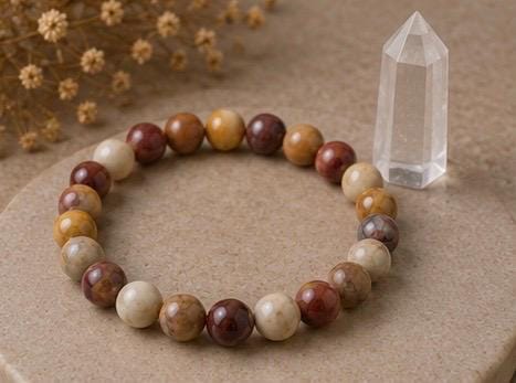 Desert Eclipse 8mm Mookaite Jasper Bracelet