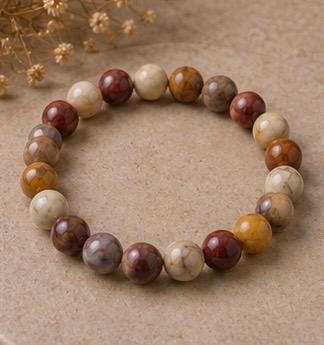 Desert Eclipse 8mm Mookaite Jasper Bracelet