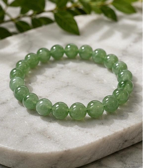 Emerald Aura 8mm Green Aventurine Crystal Bracelet