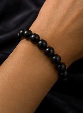 Midnight Shield  8mm Black Onyx Protection Bracelet