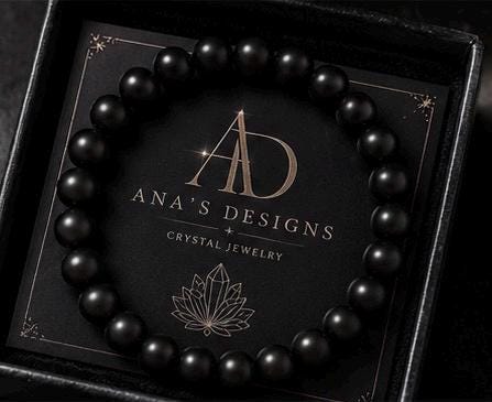 Midnight Shield  8mm Black Onyx Protection Bracelet