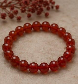 Ember Soul  8mm Carnelian Crystal Bracelet