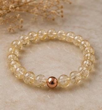 Solar Alchemy Citrine & Copper Energy Bracelet
