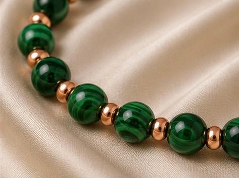 Emerald Alchemy Malachite & Copper Energy Bracelet