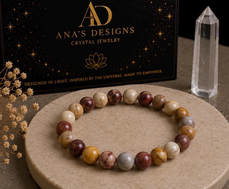 Desert Eclipse 8mm Mookaite Jasper Bracelet