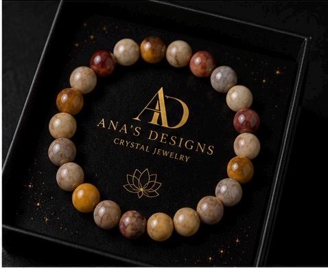 Desert Eclipse 8mm Mookaite Jasper Bracelet