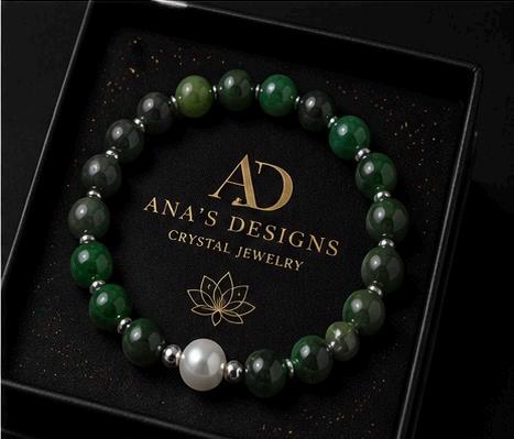 Moonlit Harmony Nephrite Jade & Pearl Bracelet
