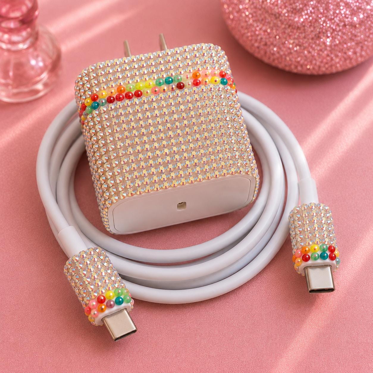 Luxury Bling USB-C Charger Set