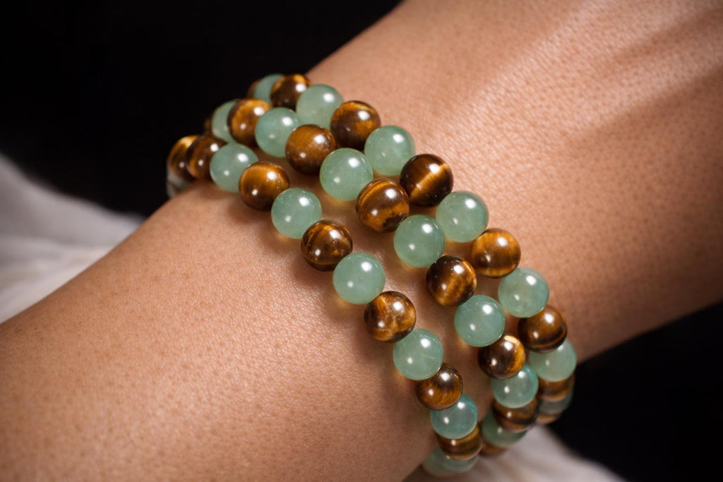 Golden abundance crystal bracelet
